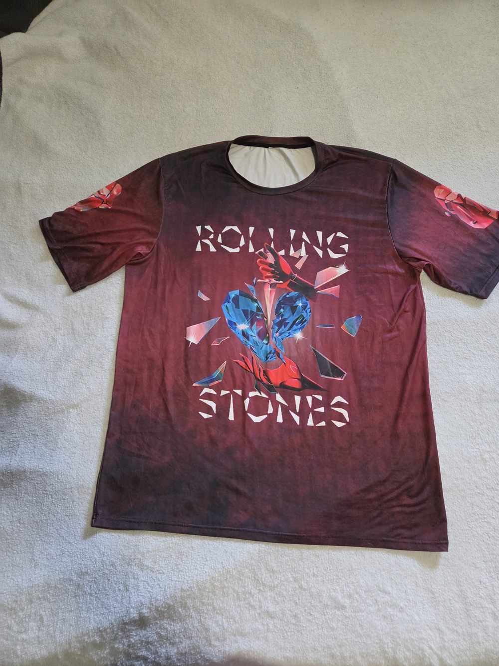 the Rolling Stones Kids' Burgundy Graphic Tee